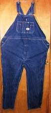 Round House Men's Carpenter Farmer Work Bib Overalls Size 54x32