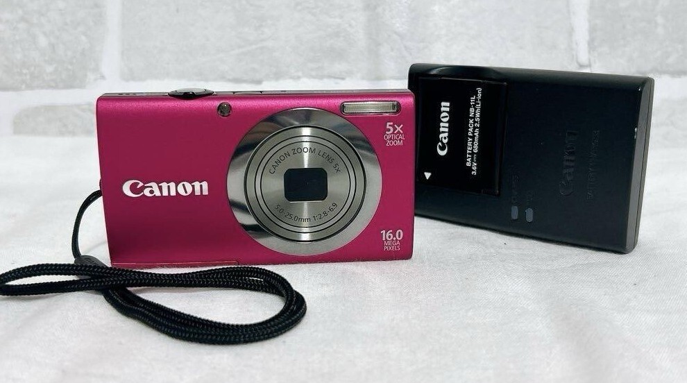 実写美⭕️美品【動作確認済み】Canon PowerShot A2300 ピンク Canon PowerShot A2300 HD Pink Digital Camera English Working