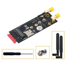 M.2 NGFF Key B Adapter With SIM card and Antenna for 3G/4G/5G Module
