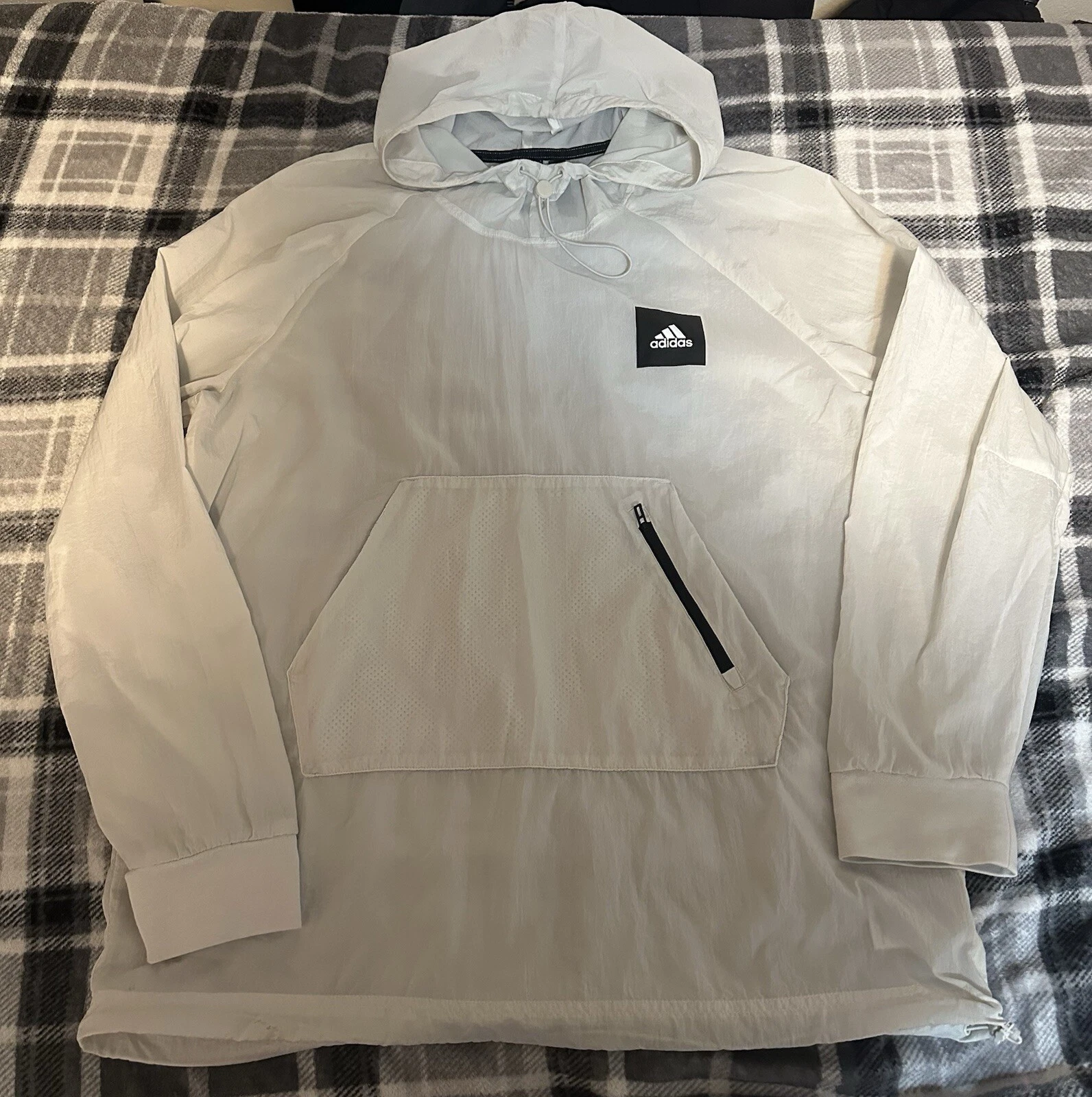 Adidas Jacket Men's Size Large Super Lightweight Hoodie