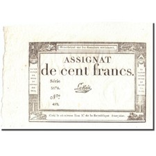 [#215790] Frankrijk, 100 Francs, 1794-1795, Lassia, SUP, KM:A78