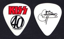 KISS Gene Simmons Signature White Guitar Pick - 2014-15 40th Anniversary Tour