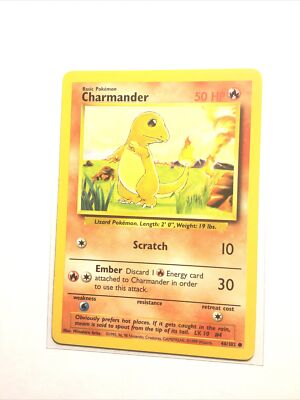 CHARMANDER - 46/102 - Base Set - Pokemon Card - NM