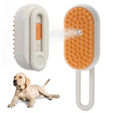 1 PC 3-In-1 Electric Pet Brush - Steam, Massage & Hair Removal for Dogs/Cats!