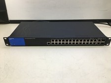 LINKSYS 28-PORT BUSINESS MANAGED GIGABIT PoE SWITCH LGS528P W/ RACK EARS