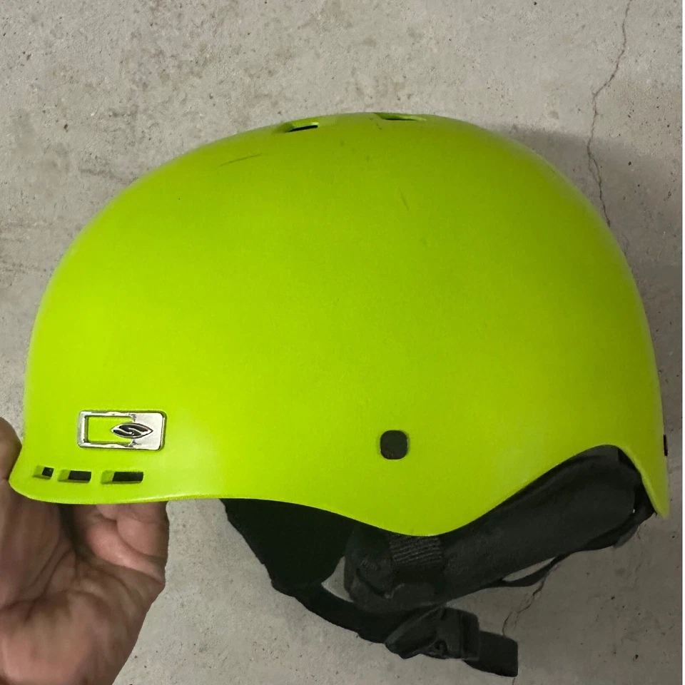 Casco deportivo para nieve Smith Holt - amarillo neón - ventilaciones ajustables - talla XL Foto 2 de 4