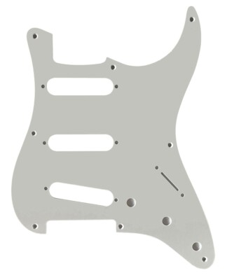 Pickguard For Fender US 57' 8 Sctew Stratocaster Strat Guitar 1-Ply-WHITE