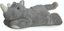 Aurora - Mini Flopsie - 8" Rhino Adorable Stuffed Animal