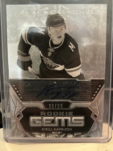 2020-21 UD BLACK DIAMOND ROOKIE GEMS AUTO /99 KIRILL KAPRIZOV - WILD