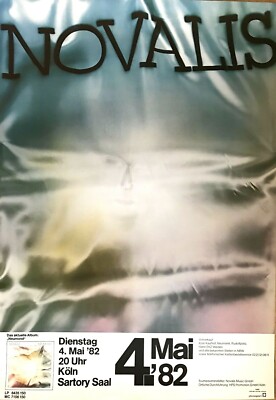 NOVALIS  1982 KÖLN - orig. Concert Poster - Konzert Plakat - DIN A1 xx