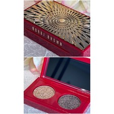 Bobbi Brown Luxe Eye Shadow Duo SUEDE SUGAR  STEEL QUARTZ NWOB LimEd Free Ship