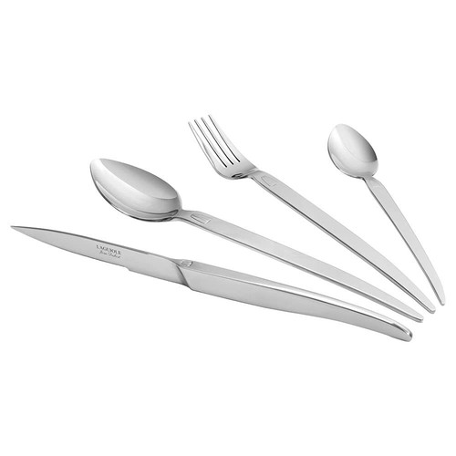 Ménagère 16 Pièces Laguiole Jean Dubost Styl'Up - Acier Inoxydable Poli Miroir - Couteaux Micro-dentés - Coffret Cadeau