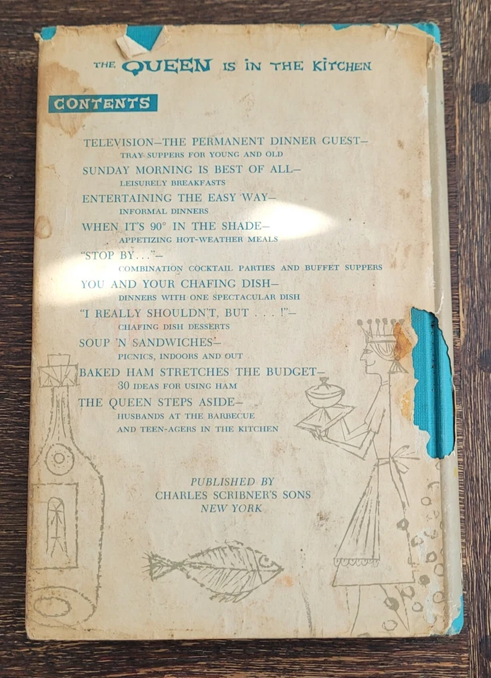 Signed Rare 1950s QUEEN IS IN THE KITCHEN Marguerite McCarthy Hc Good Cond - Image 3 of 4