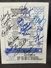 Wwf world wrestling federation match line up card 11/16/987