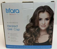 Tifara Beauty Heated Gel Cap Deep Conditions for frizz-free curls, New/OPEN