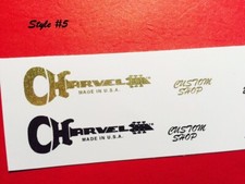 Charvel Waterslide Headstock Decal 2 per listing 5 styles available