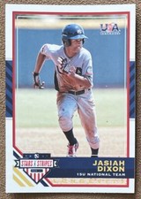 2017 Panini Stars & Stripes Longevity Jasiah Dixon Rookie #54 Team USA Baseball
