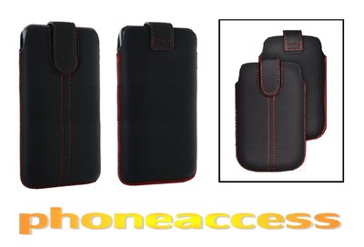Housse/Étui En Cuir Universel Taille L Pour HTC One X - Ultra Slim Avec Passant Ceinture - Neuf