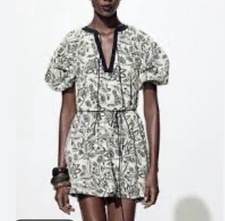 Zara Jacquard Dress ZW Collection Size M
