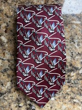 Vintage VTG 90s RM Sport Cycling Repeat Burgundy Silk Necktie Tie Accessory NEW