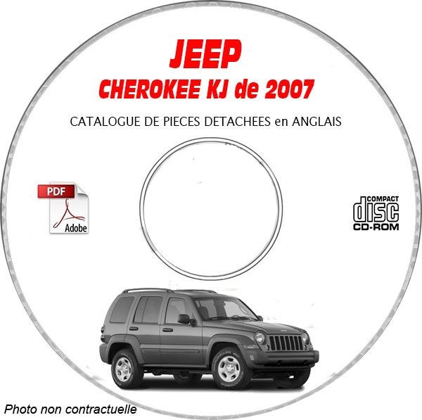 CDROM JEEP Cherokee KJ 07 avec vues éclatées et références pour réparation mécanique