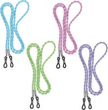 4PCS Leather Eyeglass Straps Multicolor Glasses Retainer Lanyard Chain Holders