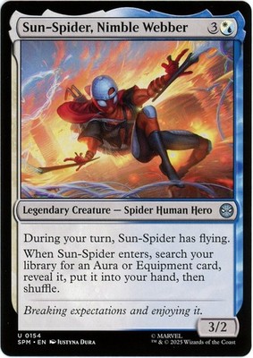 Sun-Spider, Nimble Webber - 0154 - Marvel's Spider-Man - MTG - NM/M - English