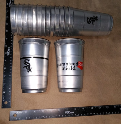 5x Chicago White Sox 24oz. Aluminum Souvenir Beverage Cup Guaranteed Rate Field