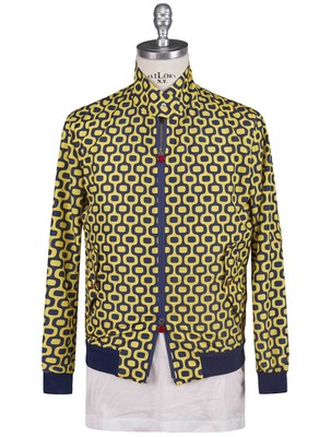 Kiton Blue Yellow Pl Coat TC20 Man