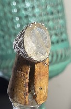 Rutilated Quarts Sterling Silver 925 Woman  s Ring Size -5