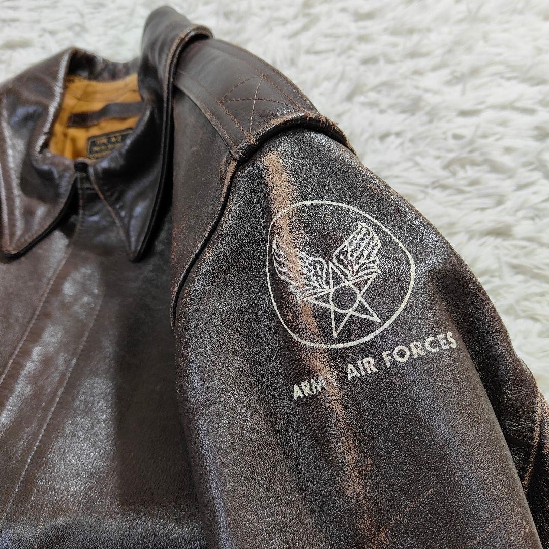 Buzz Rickson's A-2 Flight Jacket Horsehide Brown … - image 10