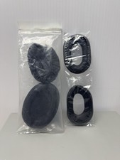 1 Set Headphones ear pads  foam inserts Black 2.5 X 2  And 3x2  With Covers