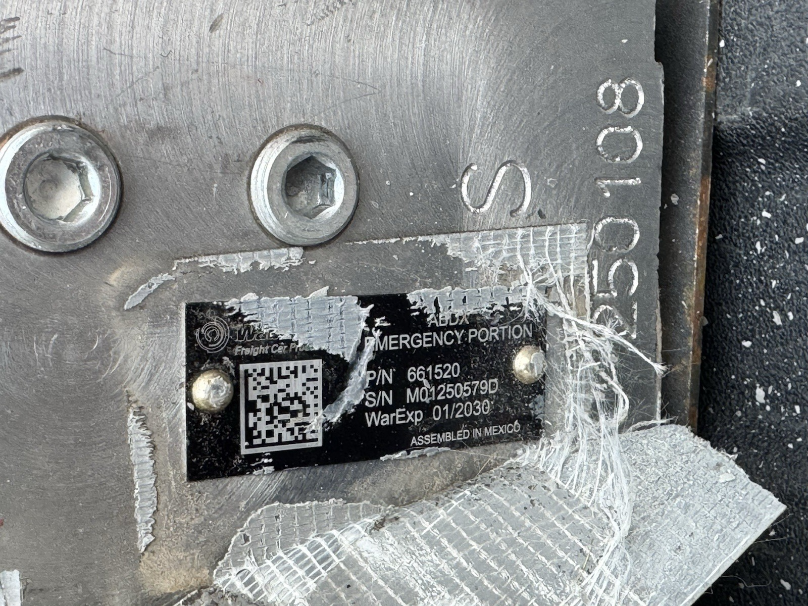 Abdx WABCO WABTEC 661520 ABDX EMERGENCY PORTION VALVE RAILWAY TRAIN ...