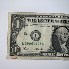 Birthday Note 09-06-1995 Fancy Serial Number 09061995 $1 September 6th 1995 Date