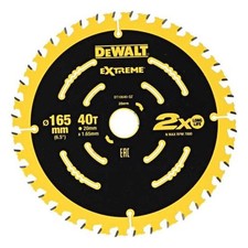Lame de scie circulaire Ø165 x 20 mm DEWALT EXTREME DT10640-QZ 40