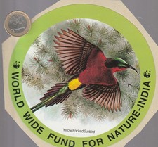 C67 Pronat. Faune. WWF. WORLD WIDE FUND FOR NATURE - INDIA. Diamètre 12.5 cm