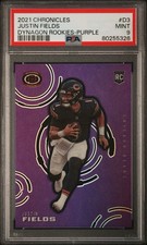 2021 Panini Chronicles - Justin Fields - Dynagon Purple Rookie /199 PSA 9