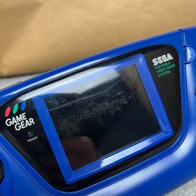 Rare Blue Sega GameGear with Games & Accessories