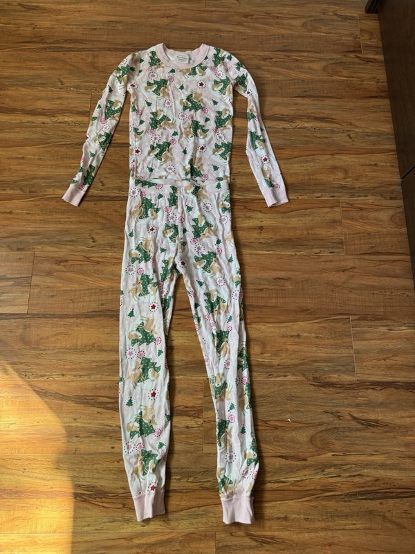 HANNA ANDERSSON WINTER HOLIDAY GIRLS PAJAMAS PJs Girl 140 cm US 10 CHRISTMAS
