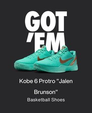 Jalen Brunson x Nike Kobe 6 Protro  Statue of Liberty    - Size 11 M / 12.5 W 