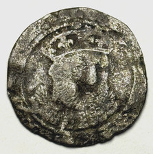 Henry VIII 8th Groat Third Coinage London England Rare 1st Bust Facing c 1544