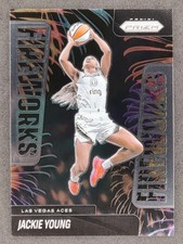 2025 Panini WNBA Prizm JACKIE YOUNG Fireworks Insert #4 Las Vegas Aces