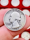 1934-D Washington Quarter, 90% Silver, Fair Condition