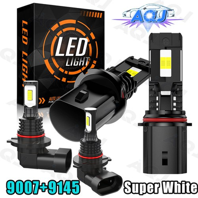 #ad #ad For Ford F 250 Super Duty 1999 2004 4x 6000K White LED Headlight Fog Light Kit $44.97