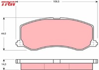 TRW GDB3237 Bremsbelagsatz FüR Scheibenbremse Bremsbelagsatz BremsbeläGe