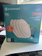 Ecosmart 5 or 6 in.  In Downlight LED  Integrated Soft White (4-Pack)