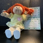 Vintage Cabbage Patch Kids Doll 1983 Red Yarn Hair Blue Eyes w/Adoption & Cert