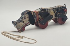Vintage Fisher Price Toys SNOOPY Pull Wood Dog Toy ~ 16.5" Fun Vintage Toy