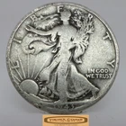 1943-D Walking Liberty Half Dollar, 90% Silver - #C59199NQ