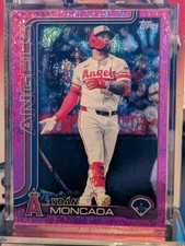 2025 Topps Update #US24 Yoán Moncada Pink Holo Foil- Angels